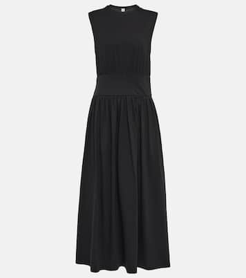 Vestido midi de algodón | Toteme