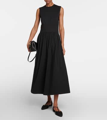 Vestido midi de algodón | Toteme