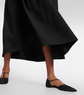 Vestido midi de algodón | Toteme