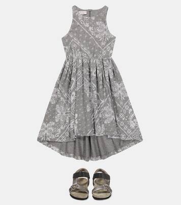 Abito in cotone con stampa | Brunello Cucinelli Kids