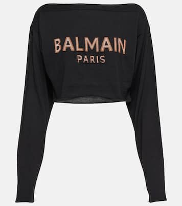 Jersey mezcla de lana en jacquard | Balmain