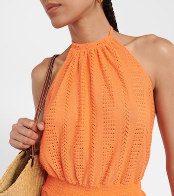 Vestido largo Maeva con cuello halter | Melissa Odabash