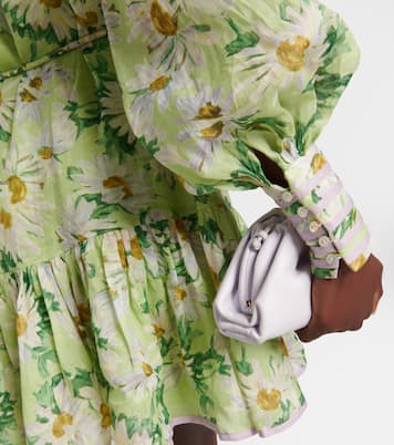 Bedrucktes Minikleid Astra aus Ramie | Alémais