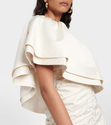 Twill ruched mini dress | Rotate