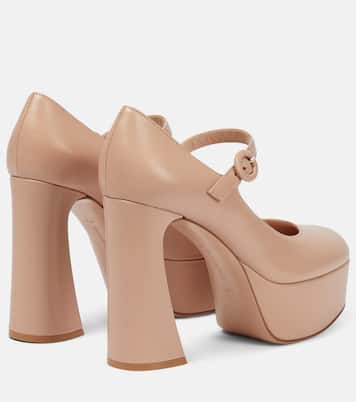 Mary-Jane-Pumps aus Leder | Gianvito Rossi