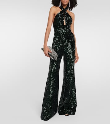 Sequined wide-leg jumpsuit | Elie Saab