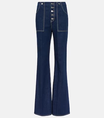 Jeans flared Crosbie a vita alta | Veronica Beard