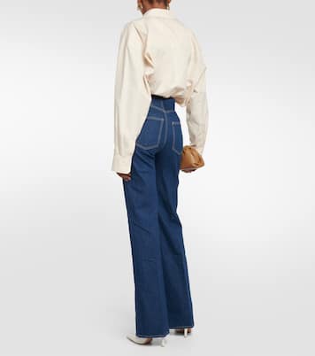 Jeans flared Crosbie a vita alta | Veronica Beard