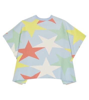 Mantella in cotone e lana con stampa | Stella McCartney Kids