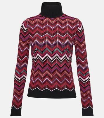 Jersey de cuello alto en zigzag | Missoni