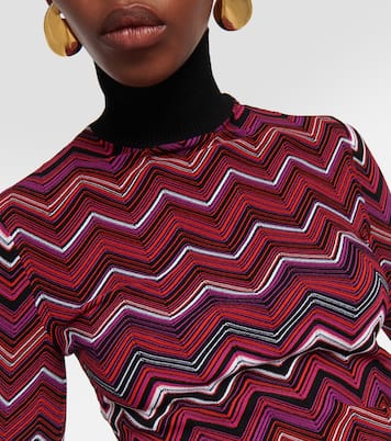 Jersey de cuello alto en zigzag | Missoni