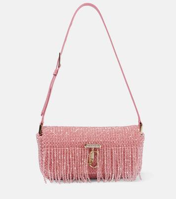 Sac Avenue Mini en satin à ornements | Jimmy Choo