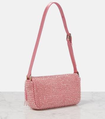 Sac Avenue Mini en satin à ornements | Jimmy Choo