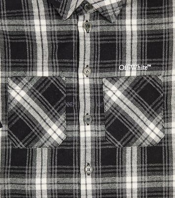 Camicia Bookish in flanella a quadri | Off-White Kids