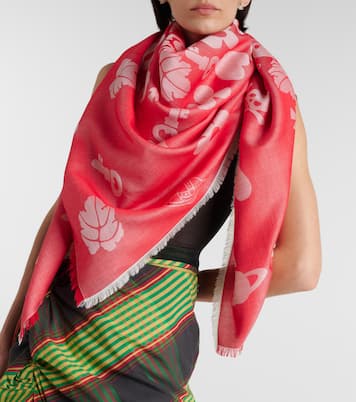 Sciarpa VW Icons in cotone, lana e seta | Vivienne Westwood