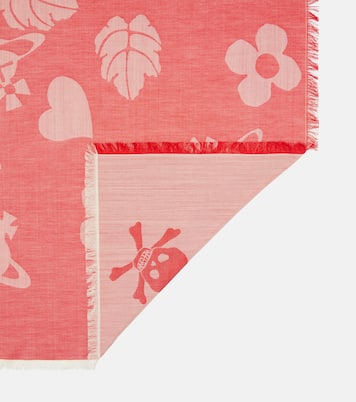 Sciarpa VW Icons in cotone, lana e seta | Vivienne Westwood