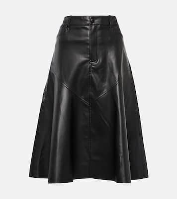 Falda midi Jesse White Label de piel sintética | Proenza Schouler