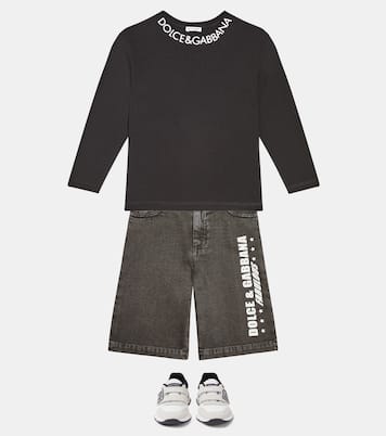 Bermuda-Shorts aus Denim | Dolce&Gabbana Kids
