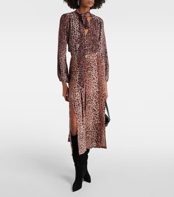 Moss leopard-print silk blouse | Rixo