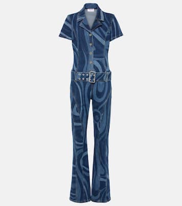 Mono Marmo de denim con cinturón | Pucci
