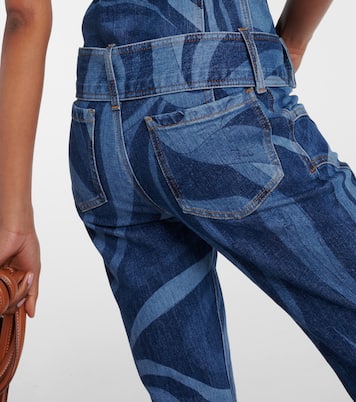 Mono Marmo de denim con cinturón | Pucci