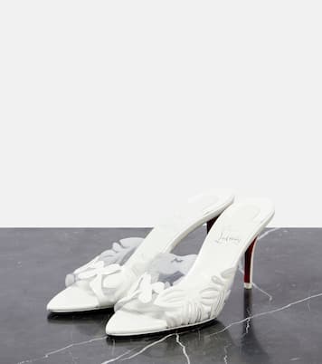 Apostropha 80 PVC and leather mules | Christian Louboutin