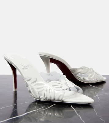 Apostropha 80 PVC and leather mules | Christian Louboutin