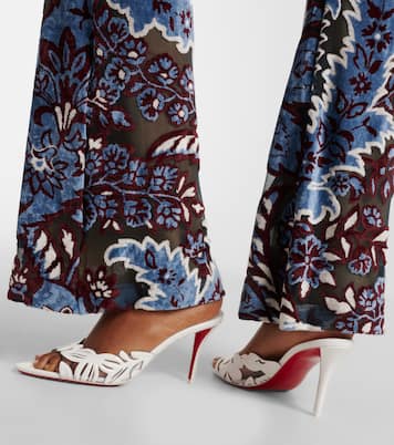 Apostropha 80 PVC and leather mules | Christian Louboutin
