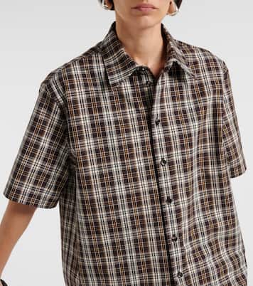 Camicia in cotone a quadri | Bottega Veneta