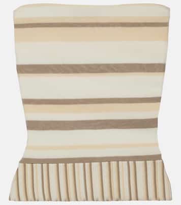 Citara striped cotton-blend top | Faithfull