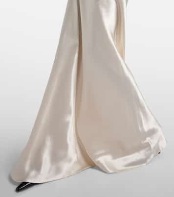 Robe longue en satin | Saint Laurent