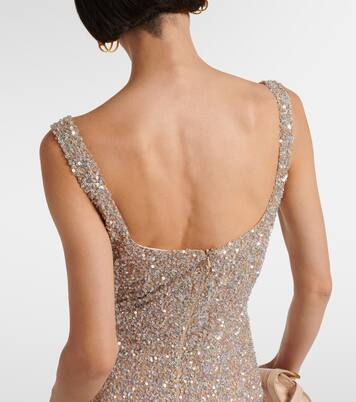 Harper sequined gown | Costarellos