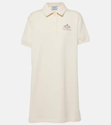 Polokleid aus Baumwoll-Fleece | Prada