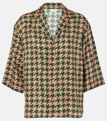Camicia in raso pied-de-poule | Dries Van Noten