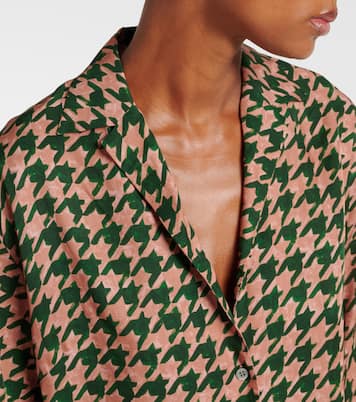Camicia in raso pied-de-poule | Dries Van Noten