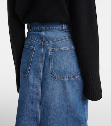 Falda midi Modern Pocket en denim | Frame