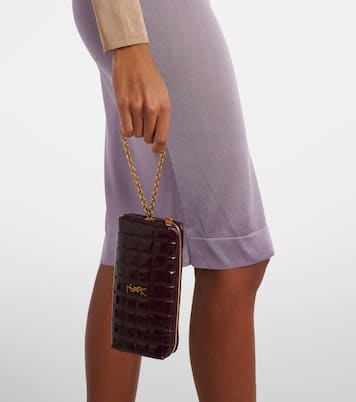 Cassandre matelassé faux leather pouch | Saint Laurent