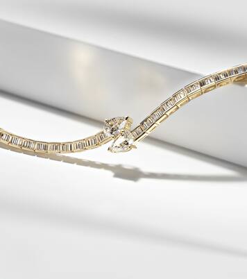 Choker Saturn en or 18 ct et diamants | Anita Ko