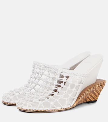 Mules compensées Double 110 en cuir | Jacquemus