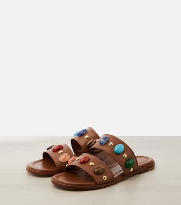Shanti embellished leather sandals | Gianvito Rossi