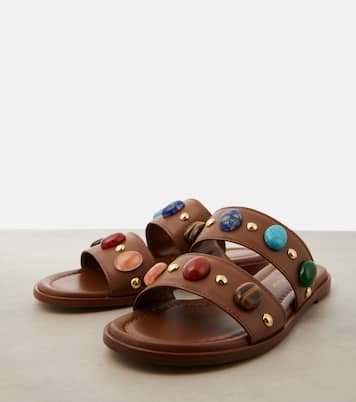 Shanti embellished leather sandals | Gianvito Rossi