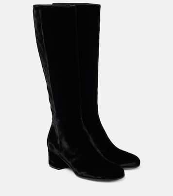 Joelle 45 velvet knee-high boots | Gianvito Rossi