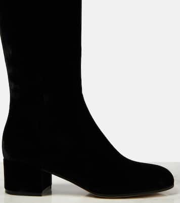 Joelle 45 velvet knee-high boots | Gianvito Rossi