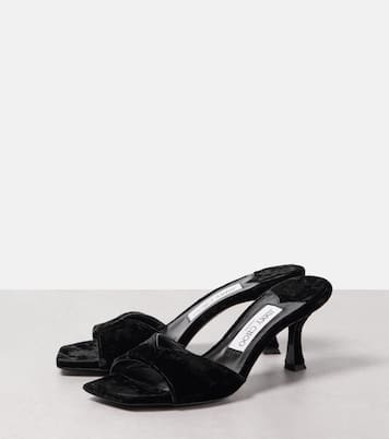 Mules Skye 70 in velluto | Jimmy Choo