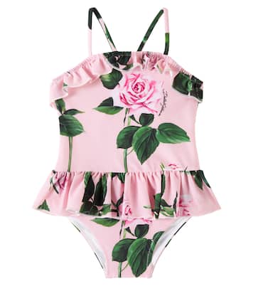Baby - Costume intero con volant | Dolce&Gabbana Kids