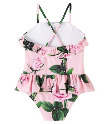 Baby - Costume intero con volant | Dolce&Gabbana Kids