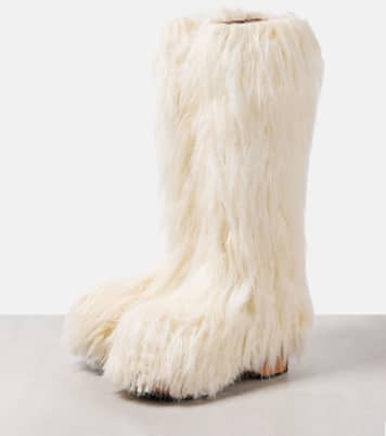 Faux fur knee-high boots | Acne Studios