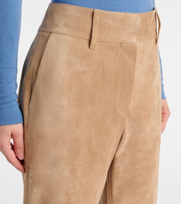 Pantaloni Rhein in suede | Gabriela Hearst