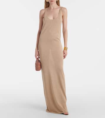 Abito lungo in lamé | Saint Laurent