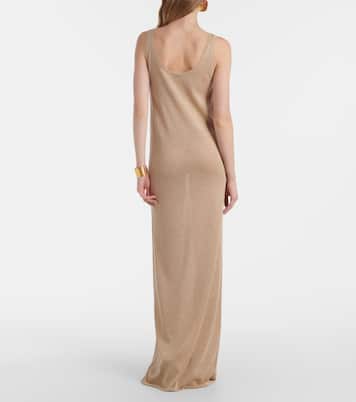 Abito lungo in lamé | Saint Laurent